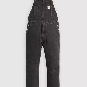 NWT Men's Black Denim Overalls